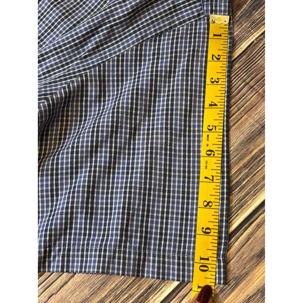 Ralph Lauren Shirt Mens XL Blue Gingham Check Blake Short Sleeve Button Down - Picture 8 of 11